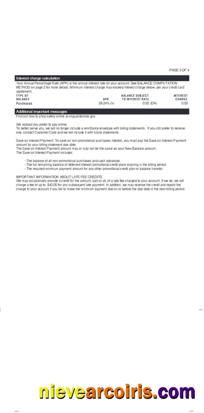 CATHERINES earnings statement 3